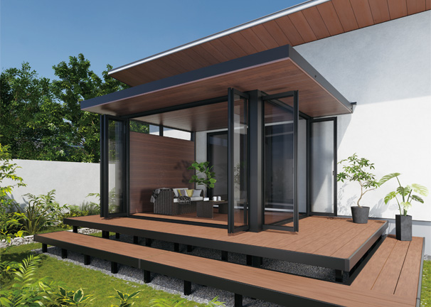 壁寄せ納まり／デッキON仕様