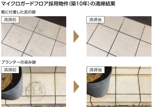 掃除がしやすいタイル